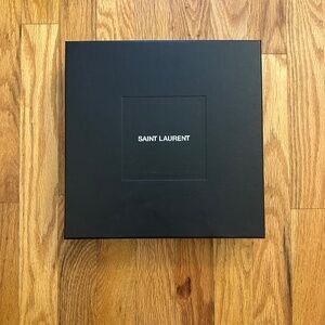 Saint Laurent Black Rigid Gift Box – Luxury Designer Packaging
